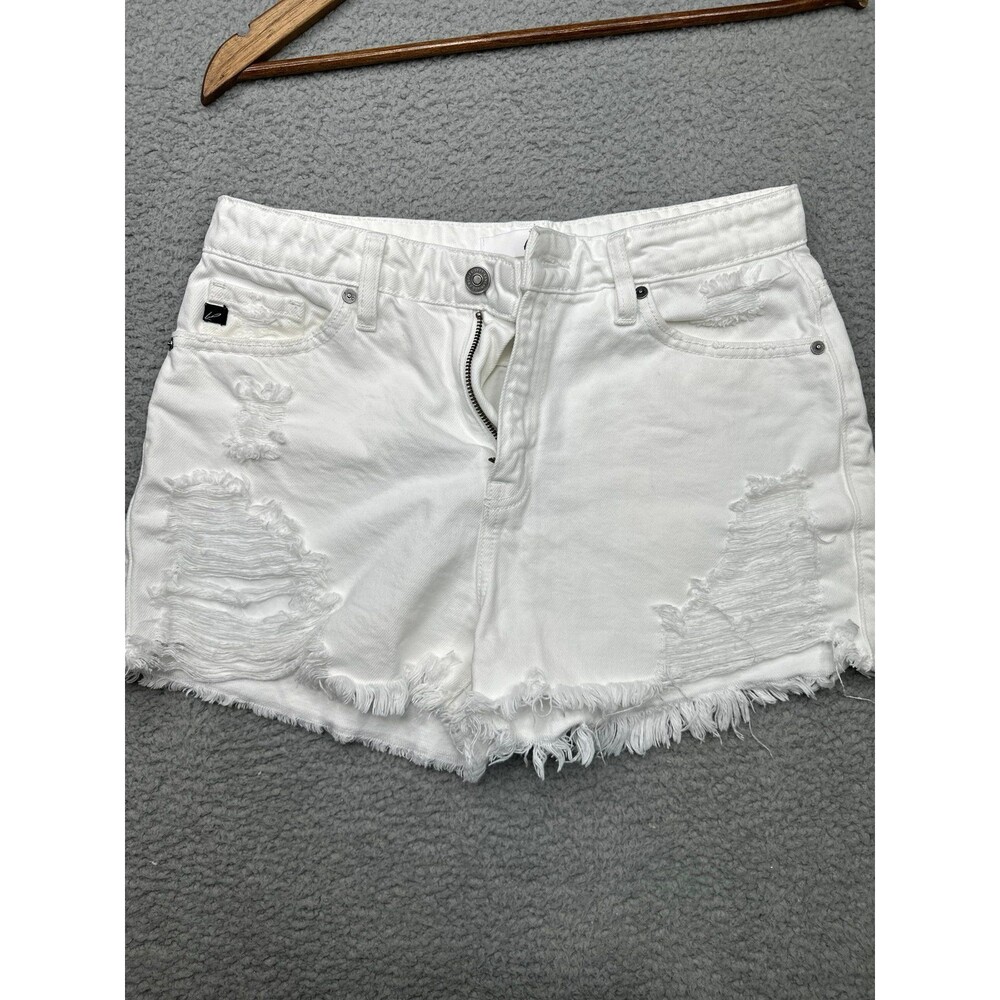 KanCan denim white cut off Shorts size medium short shorts awesome